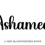 Ashamed Font - Featured Image
