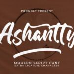 Ashantty Font - Featured Image