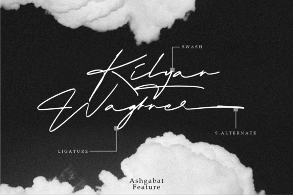 Ashgabat Natural Signature Font - Featured Image