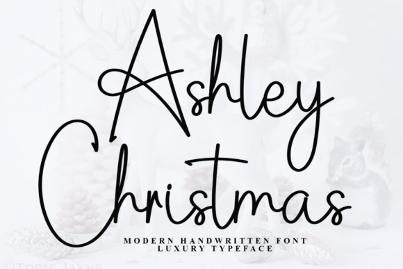 Ashley Christmas Font - Featured Image