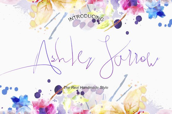 Ashley Jarrow Font - Featured Image