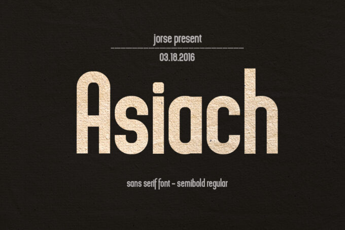 Asiach Font - Featured Image
