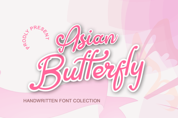 Asian Butterfly Font - Featured Image