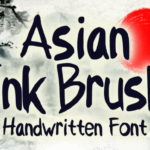 Asian Ink Brush Font - Featured Image