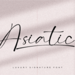 Asiatic Signature Script Font - Featured Image