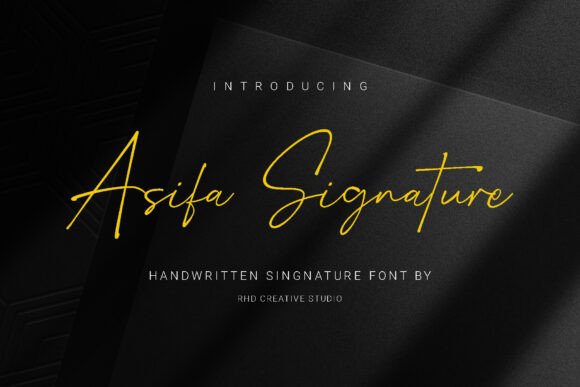 Asifa Signature Font - Featured Image