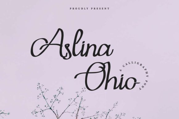 Aslina Ohio Font - Featured Image