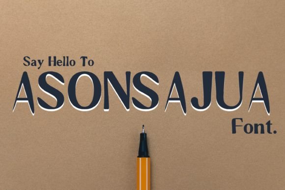 Asonsajua Font - Featured Image