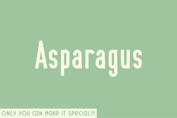 Asparagus Font - Featured Image