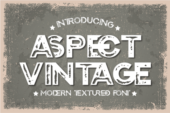 Aspect Vintage Font - Featured Image