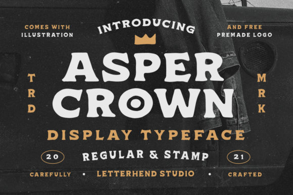 Asper Crown Font - Featured Image