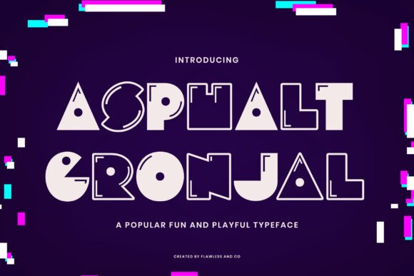 Asphalt Gronjal Font - Featured Image