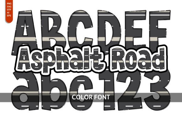 Asphalt Road Font - Featured Image