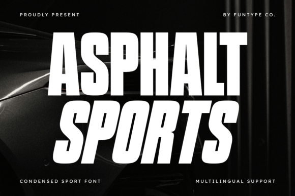 Asphalt Sports Font - Featured Image