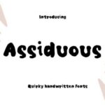 Assiduous Font - Featured Image