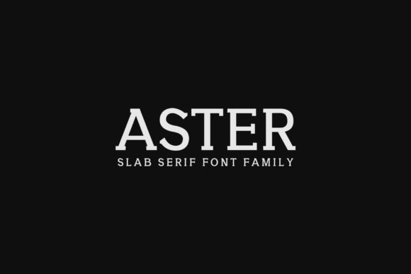 Aster Family Font - Featured Image