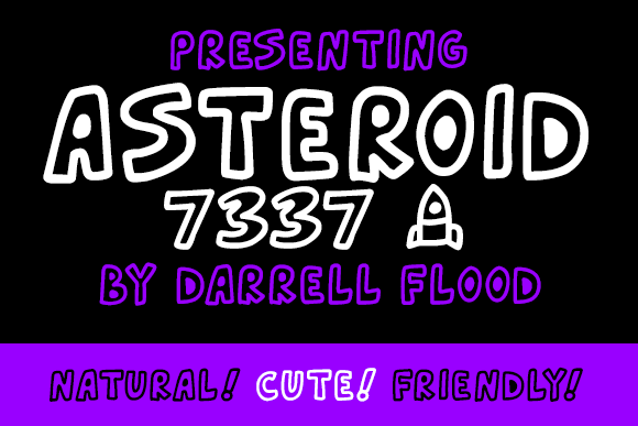 Asteroid 7337 Font - Featured Image