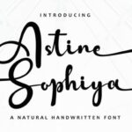 Astine Sophiya Font - Featured Image
