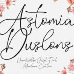 Astomia Duslons Font - Featured Image