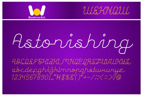 Astonishing Font - Featured Image