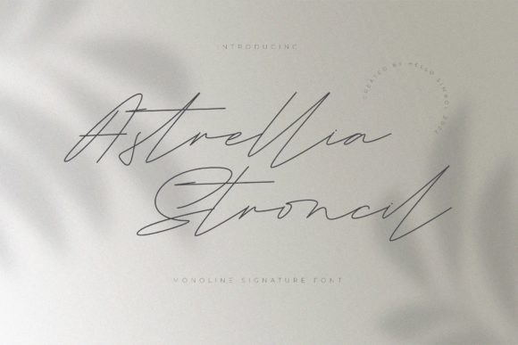Astrellia Stroncil Font - Featured Image