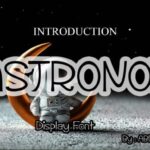 Astronot Font - Featured Image