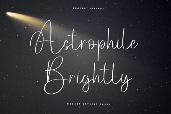 Astrophile Brightly Font - Featured Image