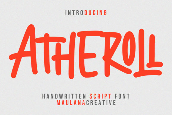 Atheroll Font - Featured Image