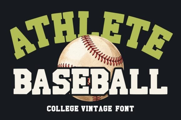 Athlete Baseball Font - Featured Image