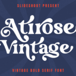 Atirose Vintage Font - Featured Image