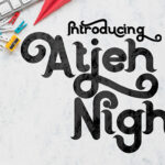 Atjeh Night Font - Featured Image
