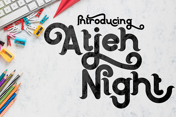 Atjeh Night Font - Featured Image