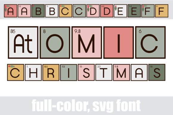 Atomic Christmas Font - Featured Image