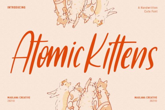 Atomic Kittens Font - Featured Image