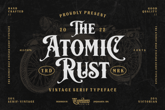 Atomic Rust Font - Featured Image
