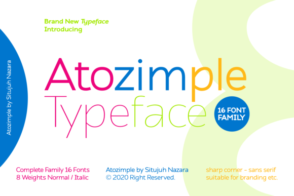 Atozimple Font - Featured Image