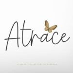 Atrace Font - Featured Image