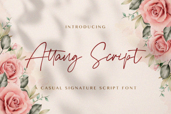 Attang Script Font - Featured Image
