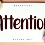 Attention Font - Featured Image