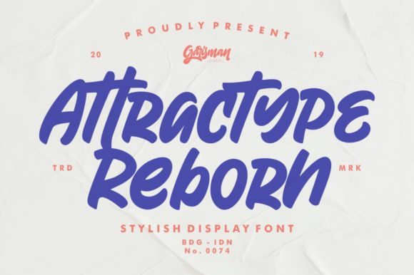 Attractype Reborn Font - Featured Image