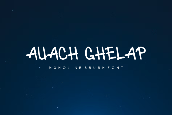 Auach Ghelap Font - Featured Image