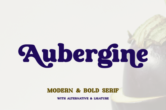 Aubergine Font - Featured Image
