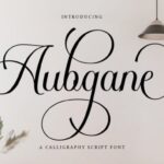 Aubgane Font - Featured Image