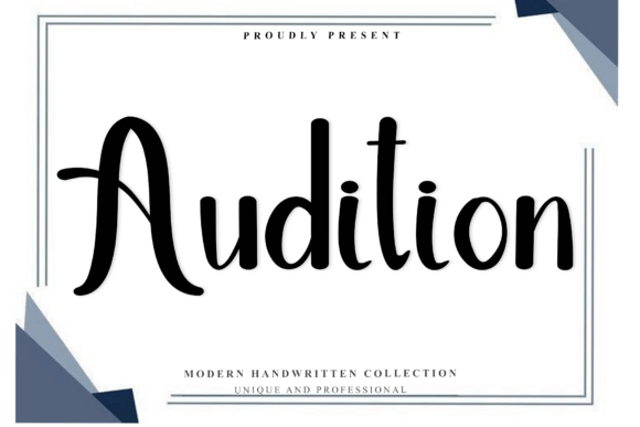 Audition Font - Featured Image