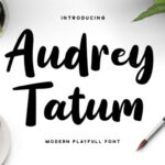 Audrey Tatum Font - Featured Image