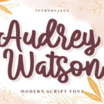 Audrey Watson Font - Featured Image