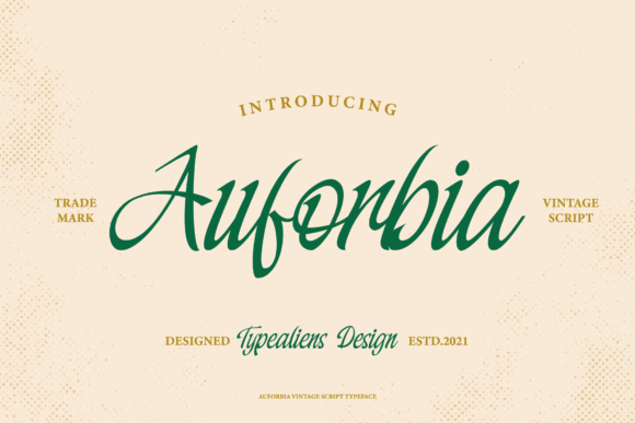 Auforbia Font - Featured Image