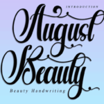 August Beauty Font - Featured Image
