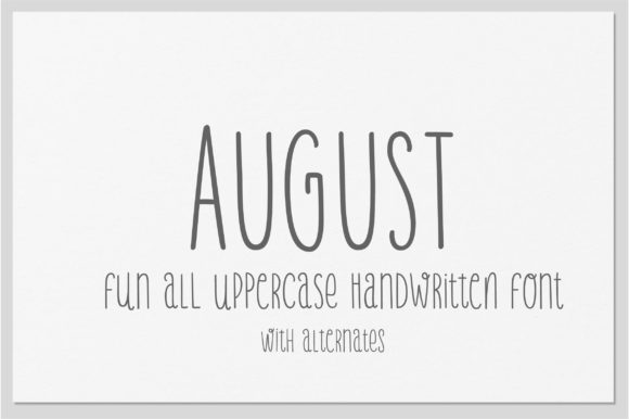 August Font - Featured Image