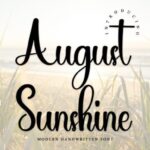 August Sunshine Font - Featured Image